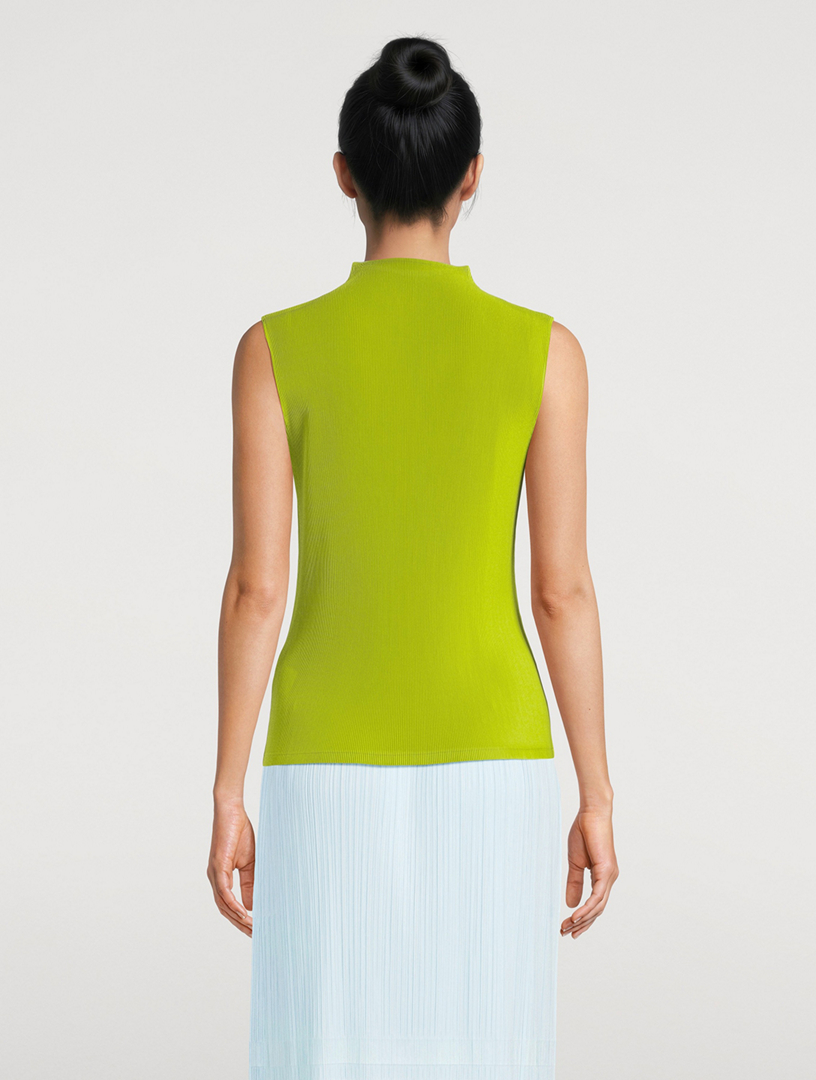 PLEATS PLEASE ISSEY MIYAKE Mist June Mockneck Top | Holt Renfrew