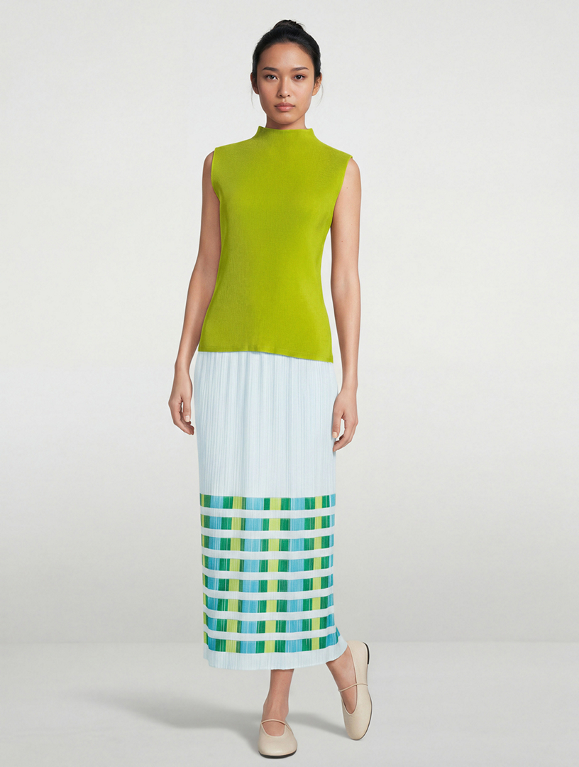 PLEATS PLEASE ISSEY MIYAKE Mist June Mockneck Top | Holt Renfrew