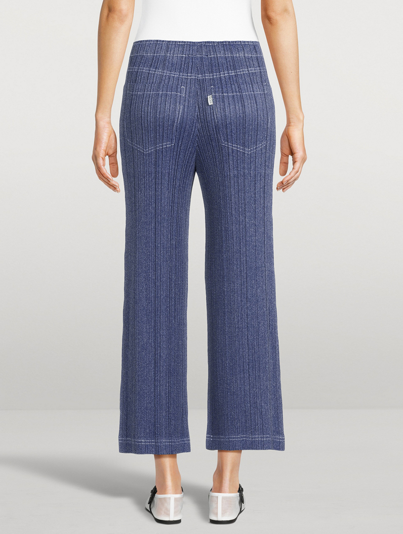 PLEATS PLEASE ISSEY MIYAKE Cotton Denim Pants | Holt Renfrew