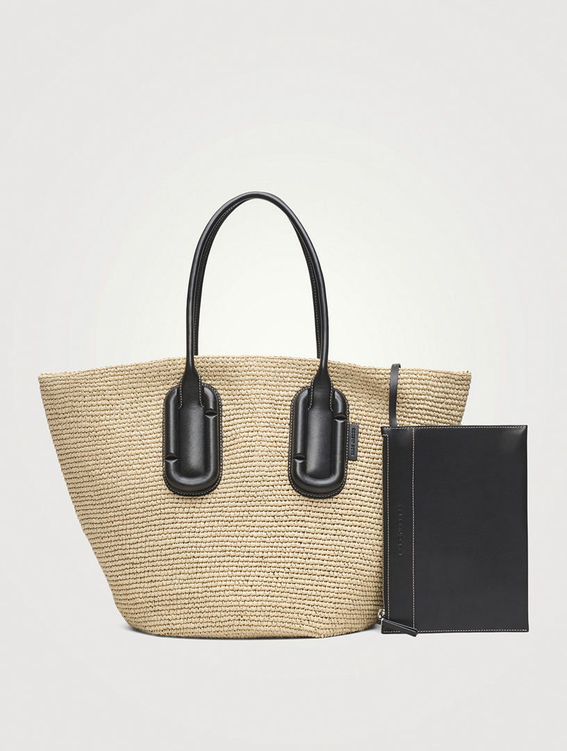 MARC JACOBS Babe Woven Raffia Tote Bag | Holt Renfrew