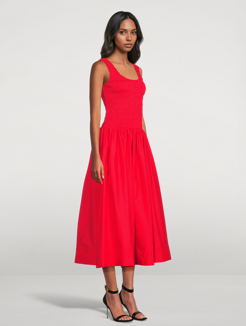 PISTOLA Alessia Smocked Midi Dress | Holt Renfrew