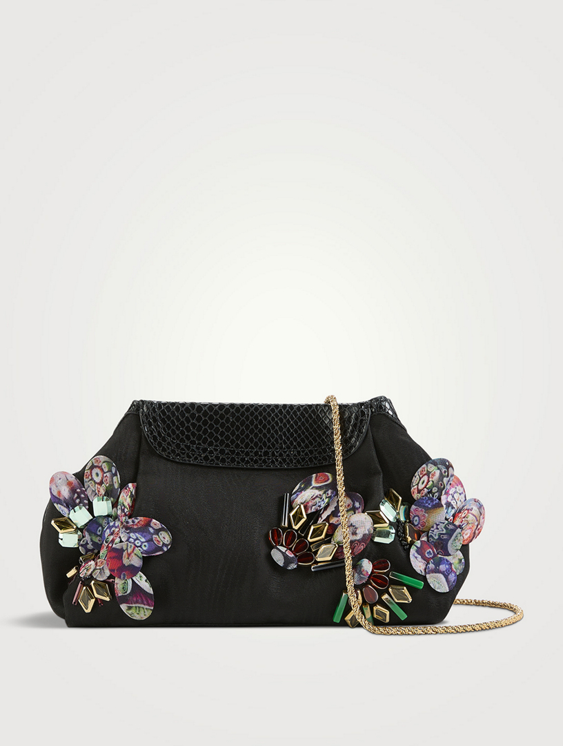 Blossom Embroidered Clutch