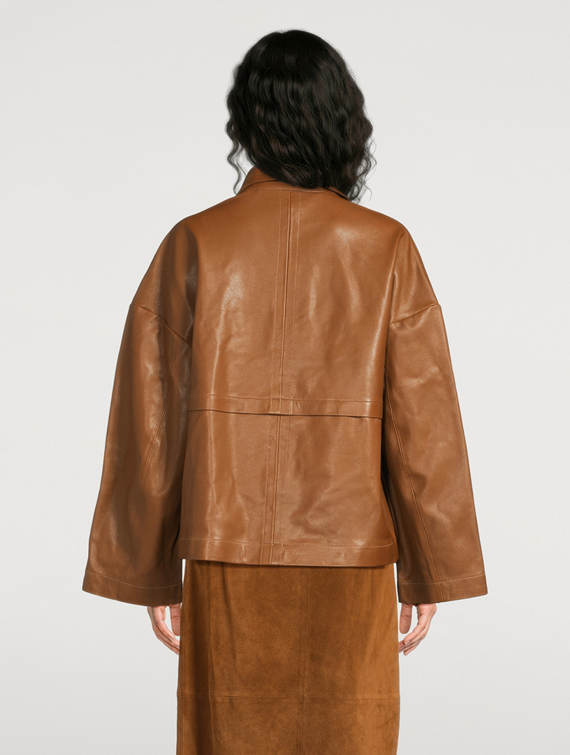NOUR HAMMOUR Park Leather Jacket | Holt Renfrew