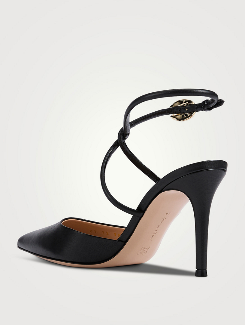 GIANVITO ROSSI Jungle Mamba Leather Wrap Pumps | Holt Renfrew