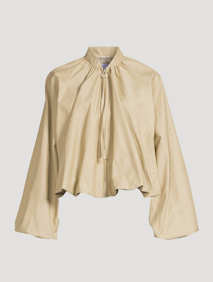 Blouson aviateur à manches bouffantes Tadao