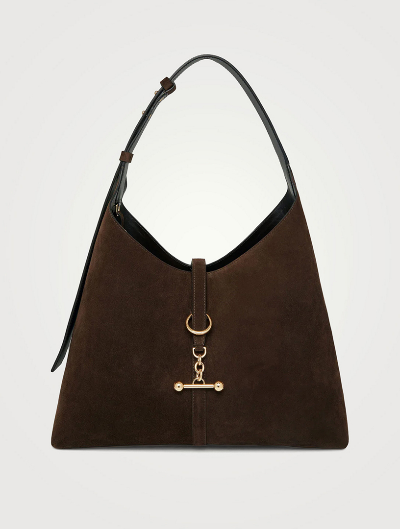 Maxi Kite Suede Shoulder Bag