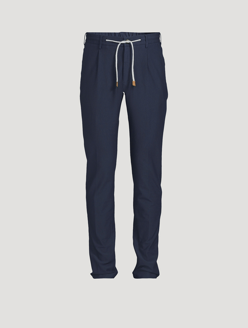 Stretch Cotton Jogger Pants