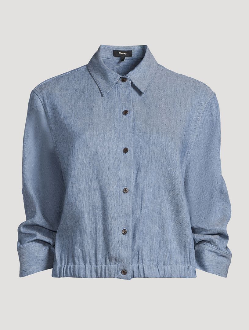 Good Linen Cropped Shirt