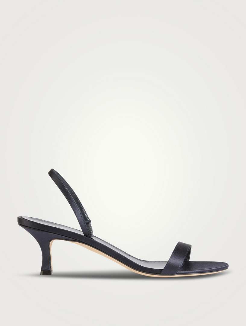 Ella Satin Slingback Sandals