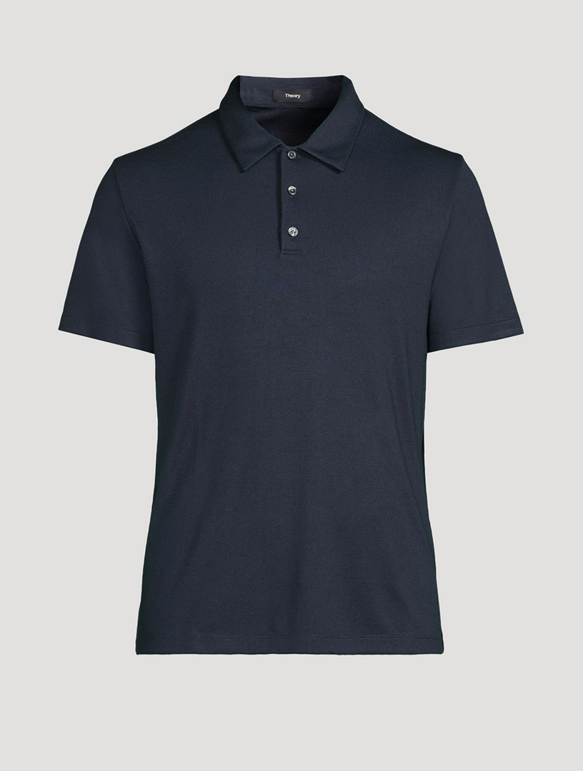 SACAI Zip Polo Shirt In Striped Print | Holt Renfrew