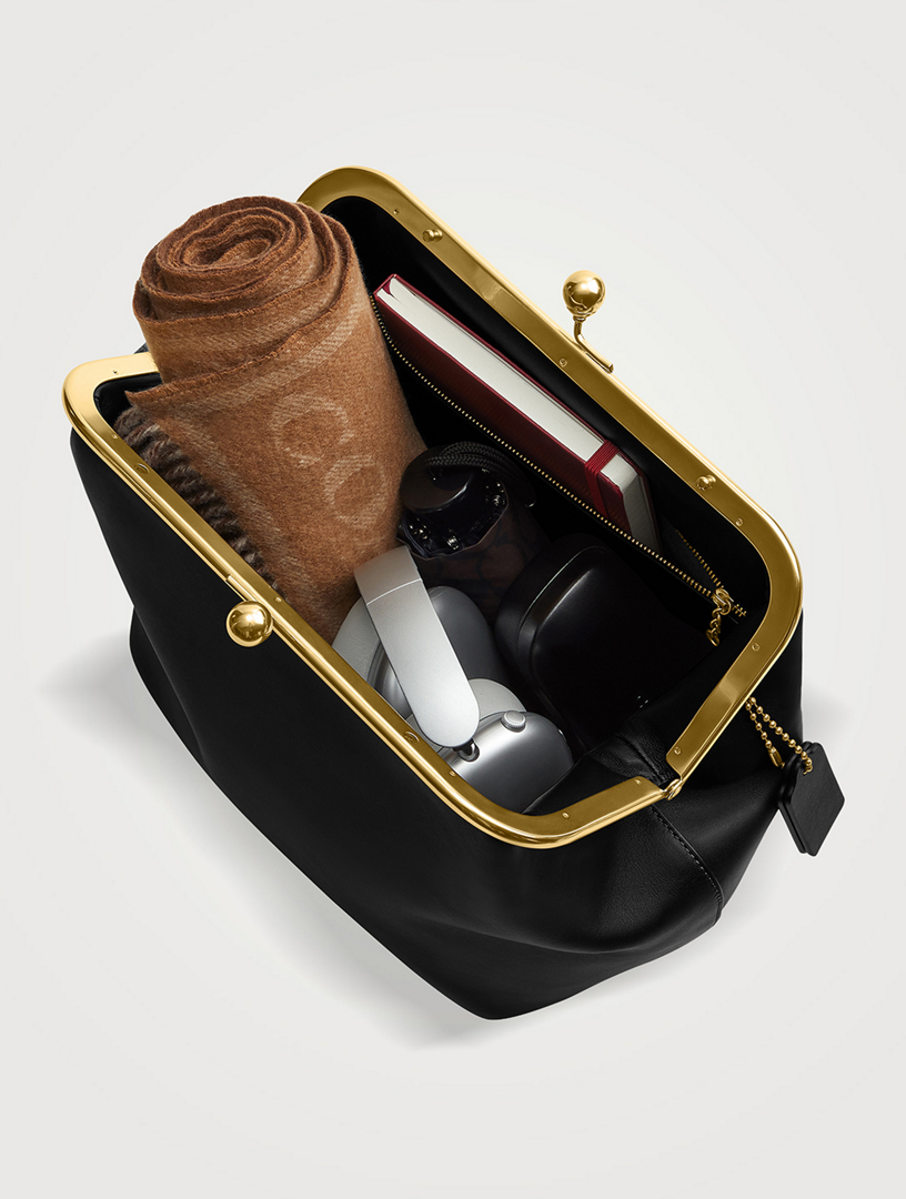 COACH Kisslock 27 Leather Frame Bag | Holt Renfrew