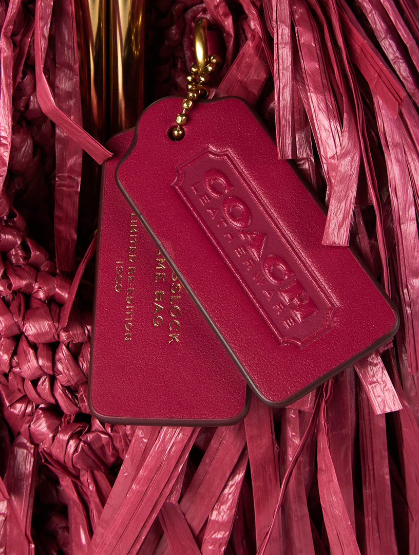COACH Kisslock 27 Fringe Straw Frame Bag | Holt Renfrew