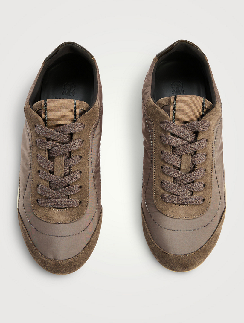 BRUNELLO CUCINELLI Mixed-Media Sneakers | Holt Renfrew