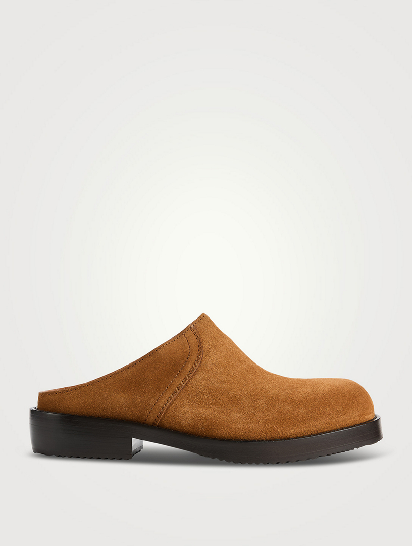 Suede Workwear Mule