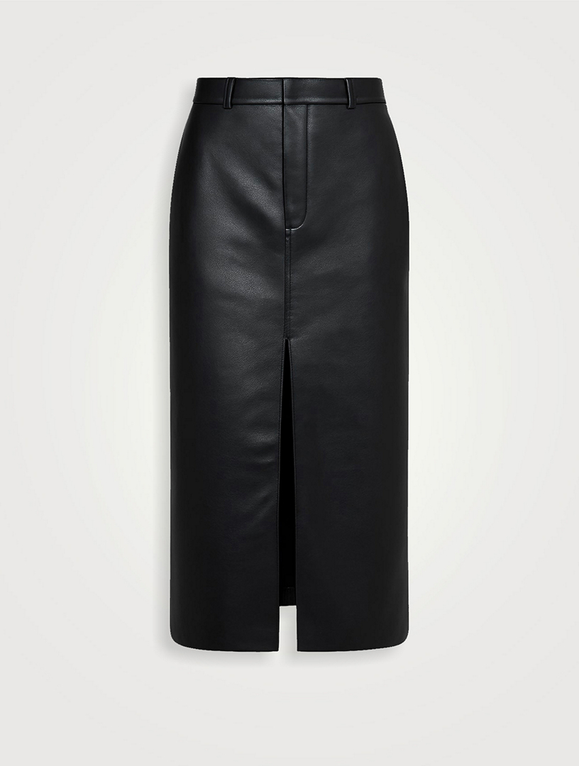 Maybelle Faux Leather Pencil Skirt