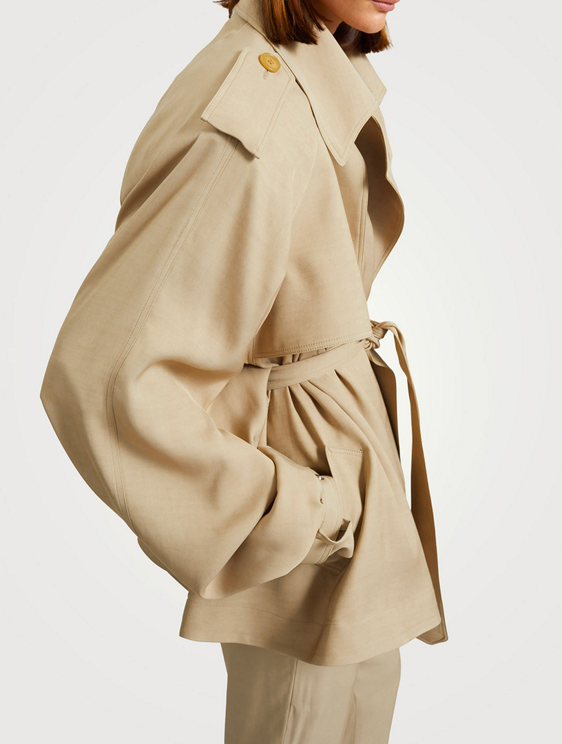 THE FRANKIE SHOP Elva Belted Trench Jacket | Holt Renfrew