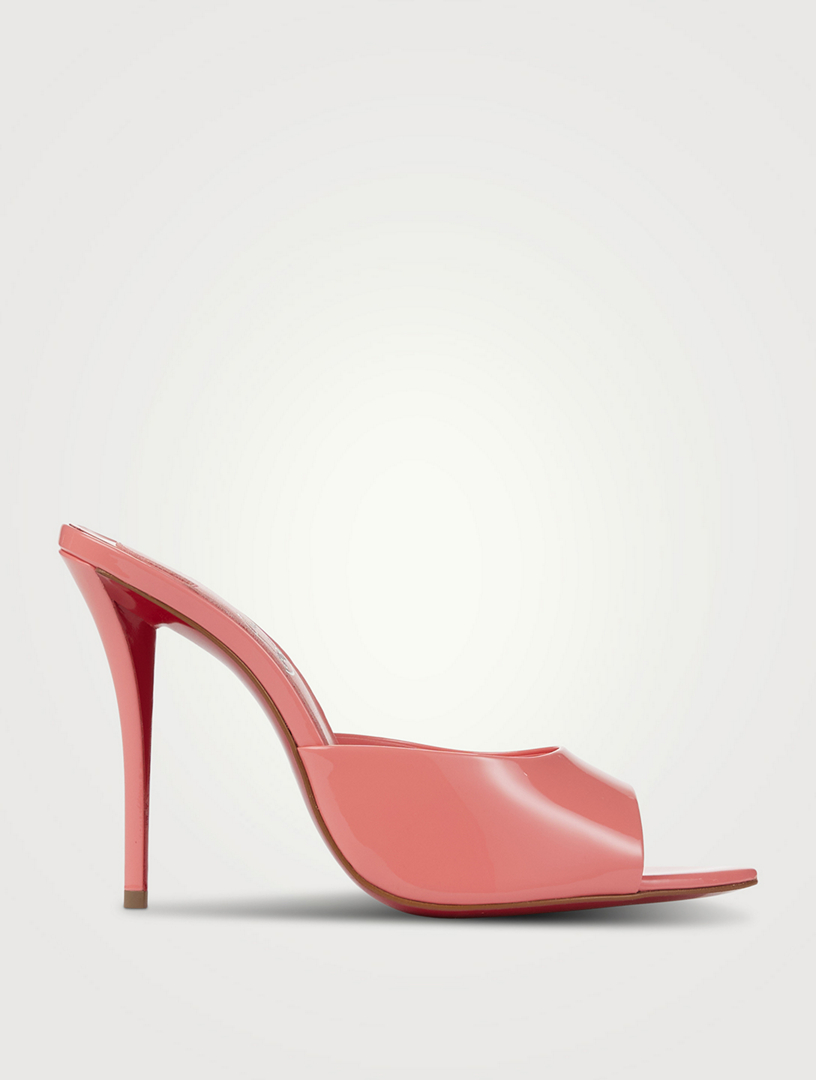 CHRISTIAN LOUBOUTIN Miss Z Patent Leather Mules | Holt Renfrew