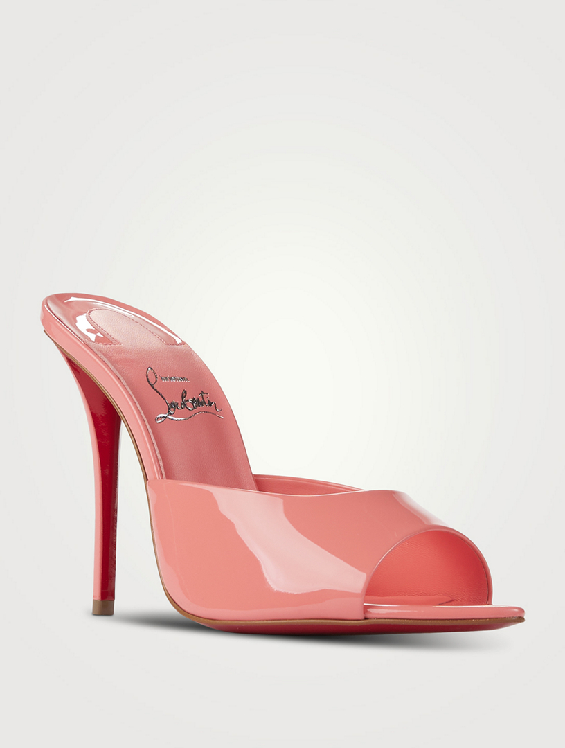 CHRISTIAN LOUBOUTIN Miss Z Patent Leather Mules | Holt Renfrew