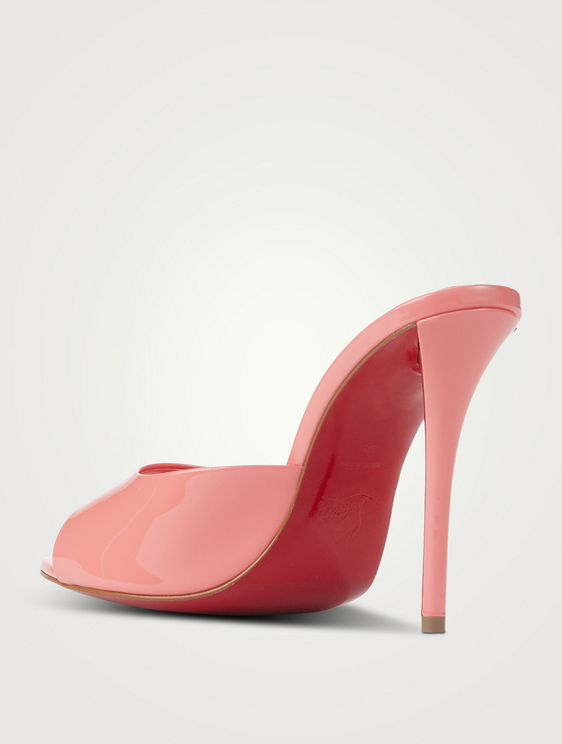 CHRISTIAN LOUBOUTIN Miss Z Patent Leather Mules | Holt Renfrew