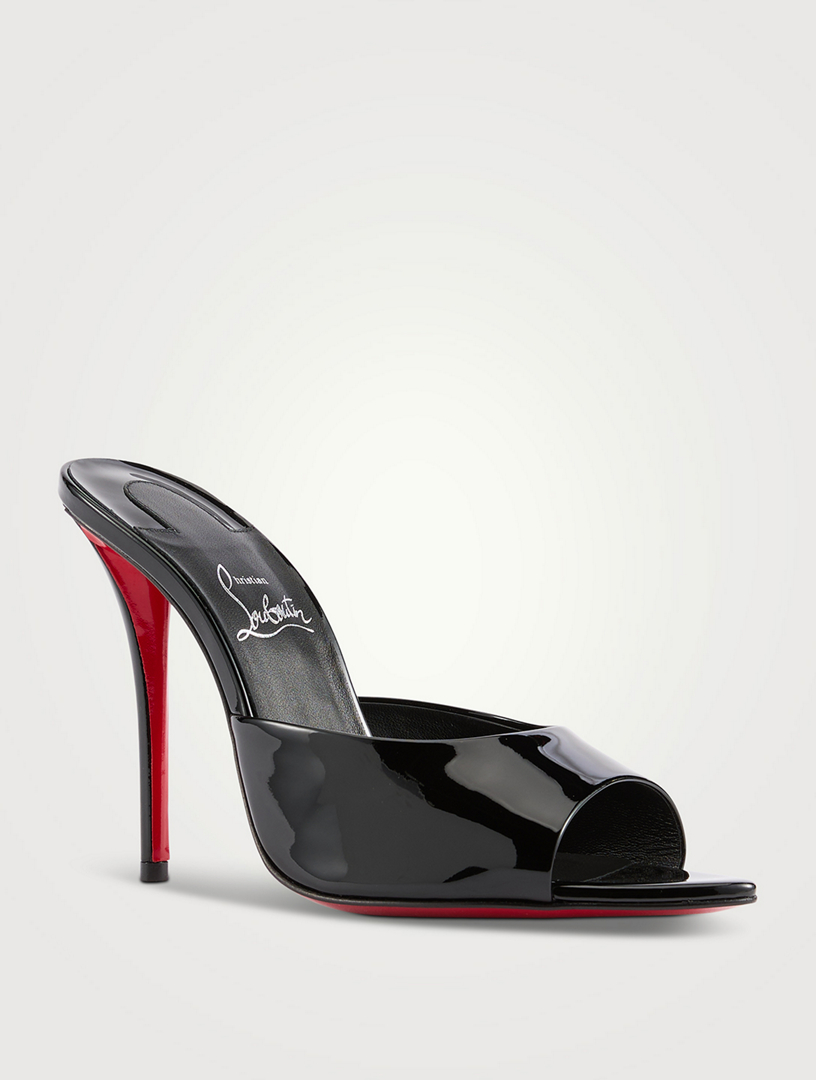 CHRISTIAN LOUBOUTIN Miss Z Patent Leather Mules | Holt Renfrew