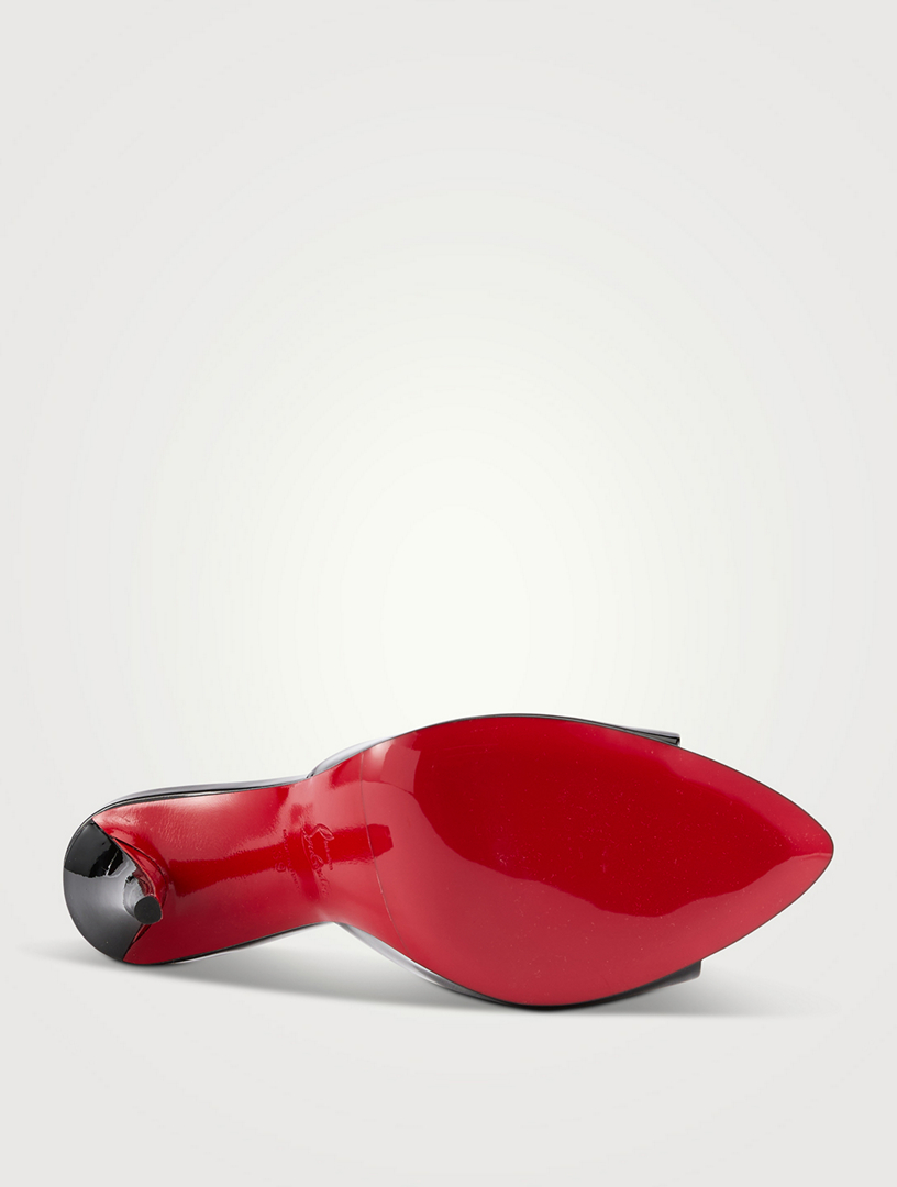 CHRISTIAN LOUBOUTIN Miss Z Patent Leather Mules | Holt Renfrew