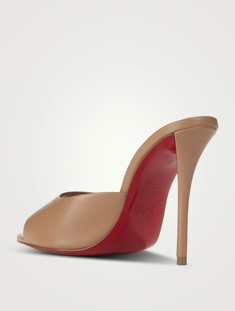 CHRISTIAN LOUBOUTIN Miss Z Leather Mules | Holt Renfrew