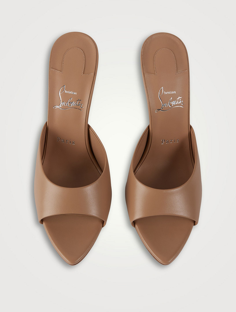 CHRISTIAN LOUBOUTIN Miss Z Leather Mules | Holt Renfrew