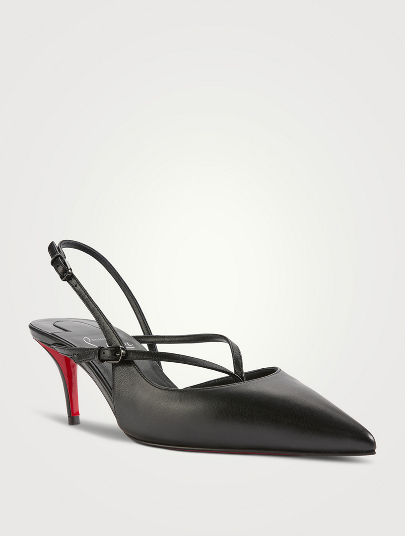 CHRISTIAN LOUBOUTIN Twistissimo Leather Slingback Pumps | Holt Renfrew