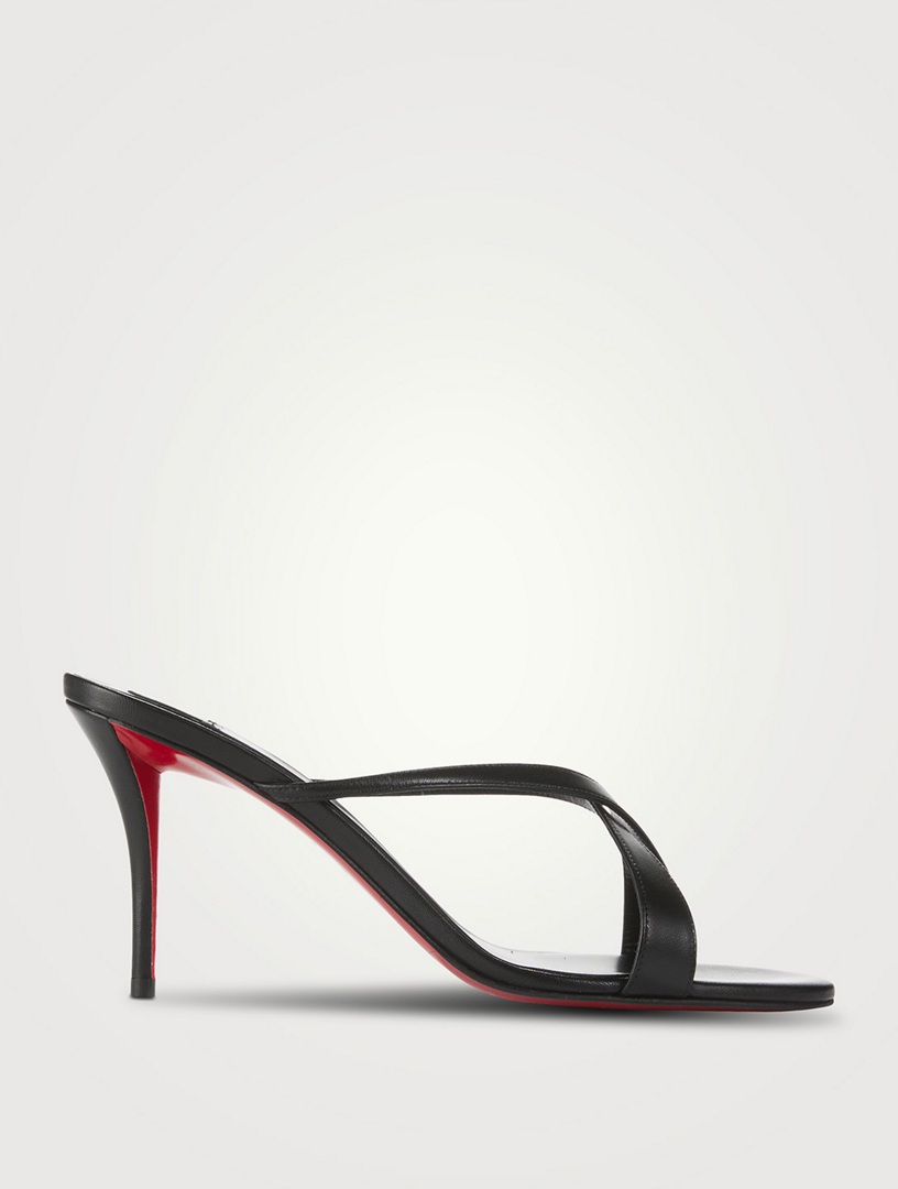 CHRISTIAN LOUBOUTIN Mulazee Cross Leather Mules | Holt Renfrew