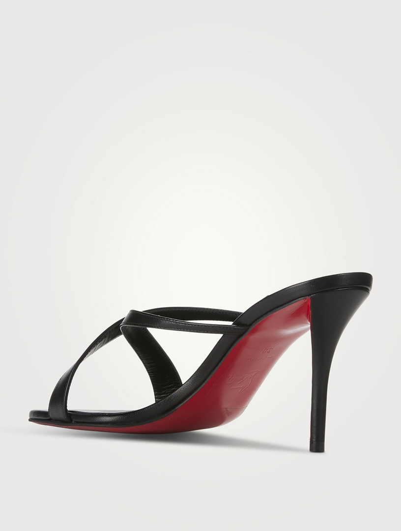 CHRISTIAN LOUBOUTIN Mulazee Cross Leather Mules | Holt Renfrew