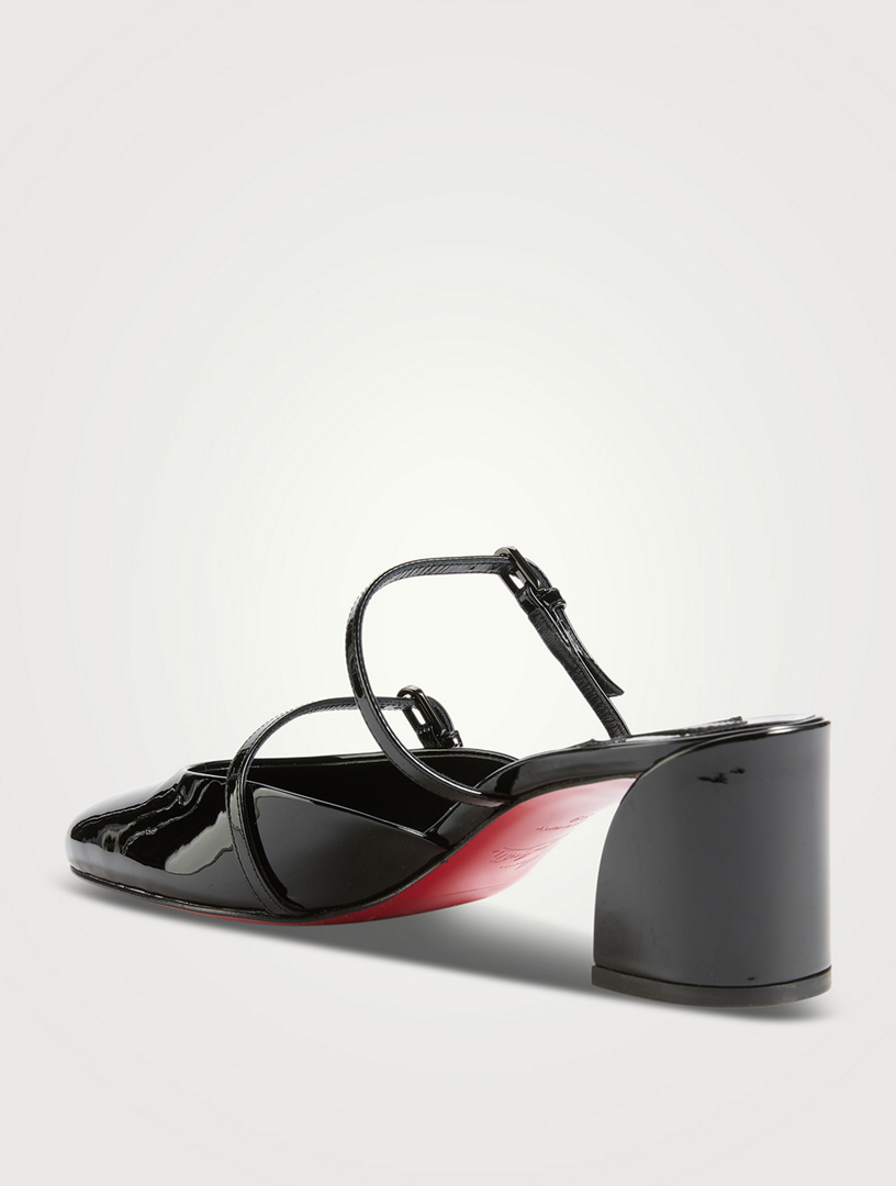 CHRISTIAN LOUBOUTIN Jane Nina Patent Leather Mules | Holt Renfrew