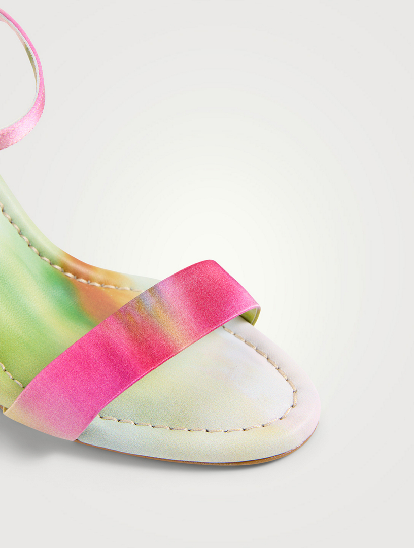 CHRISTIAN LOUBOUTIN Jane Silk Sandals In Botanica Print | Holt Renfrew