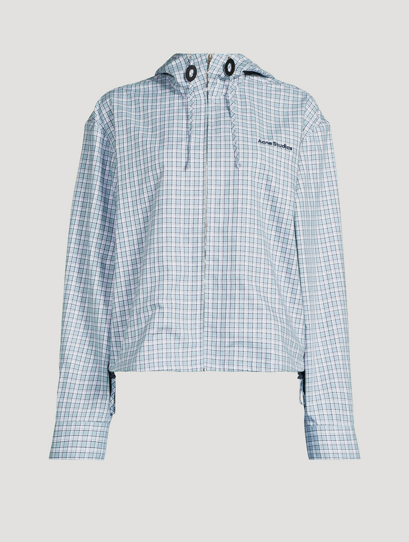 Veste en coton à carreaux