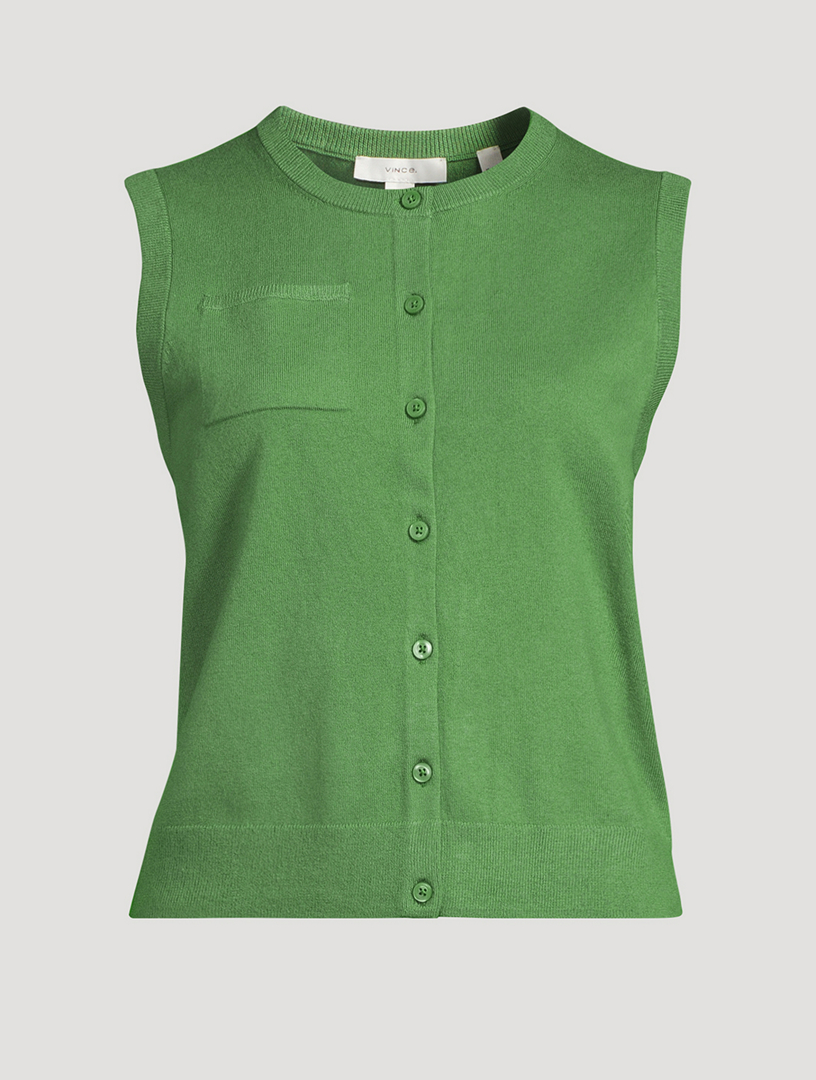 VINCE Sleeveless Cardigan | Holt Renfrew