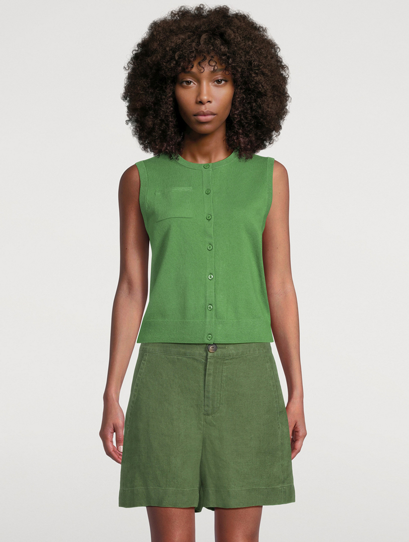 VINCE Sleeveless Cardigan | Holt Renfrew