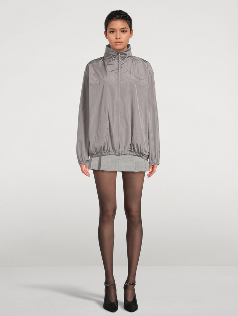 alexander wang ナイロントラックジャケット グレー ALEXANDER WANG Oversized Track Jacket | Holt Renfrew