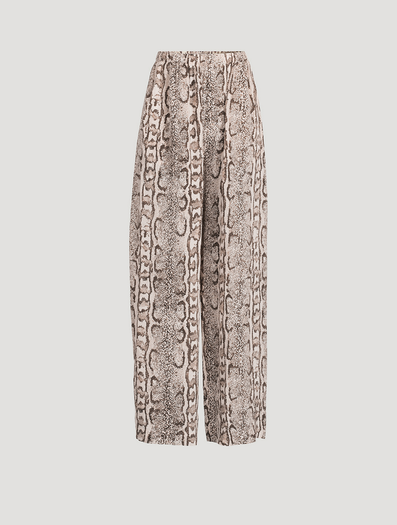 Printed Silk Pyjama Pants