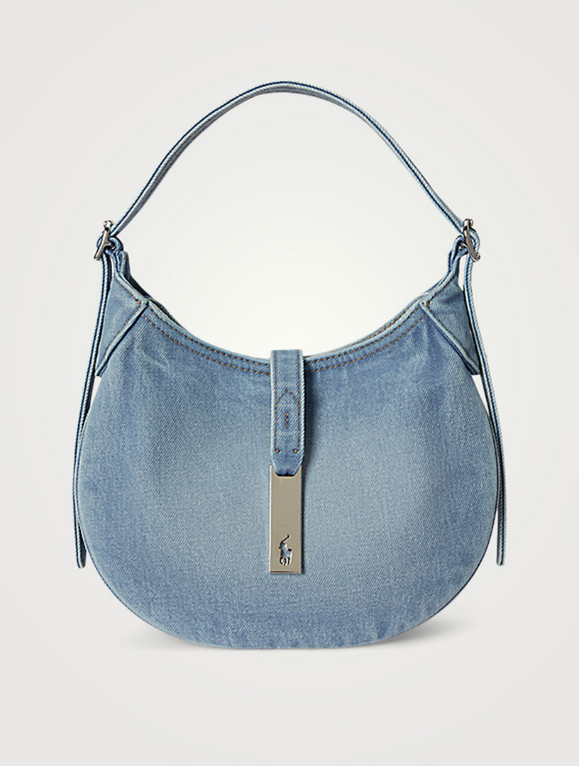 POLO RALPH LAUREN Small Polo ID Denim Shoulder Bag | Holt Renfrew