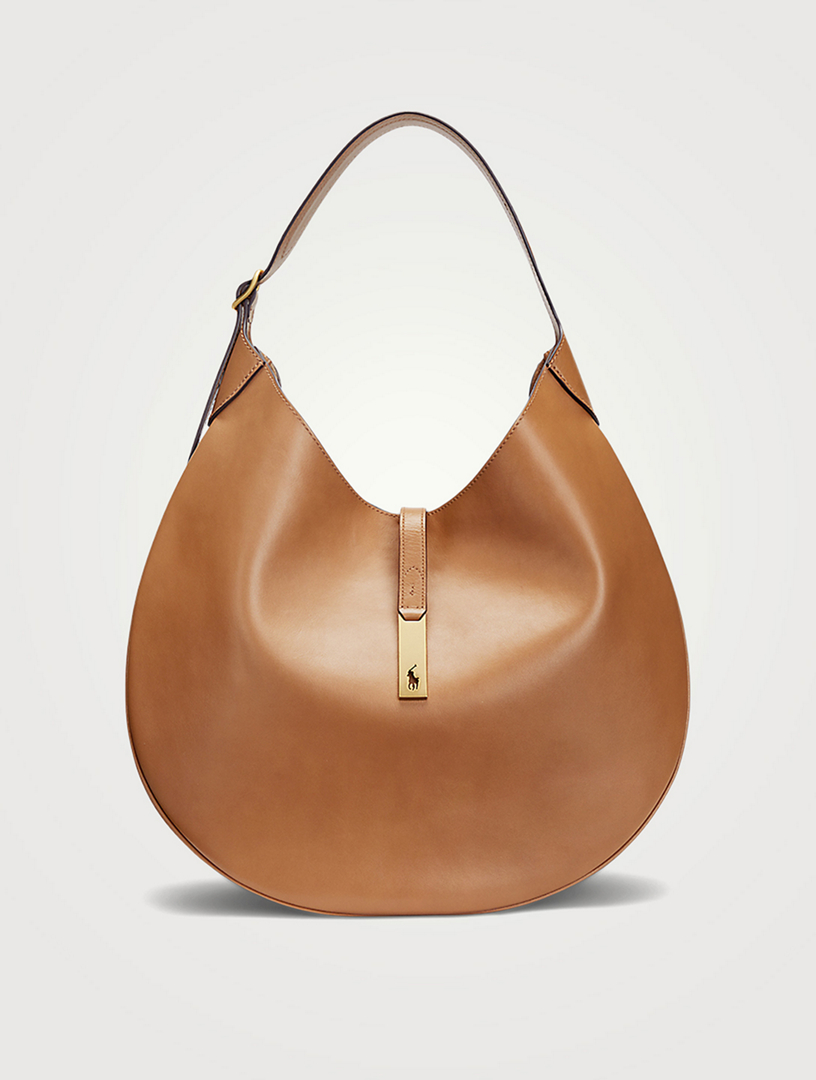 PoLoRALPHLAURENバック POLO RALPH LAUREN Large Polo ID Leather Shoulder Bag | Holt Renfrew