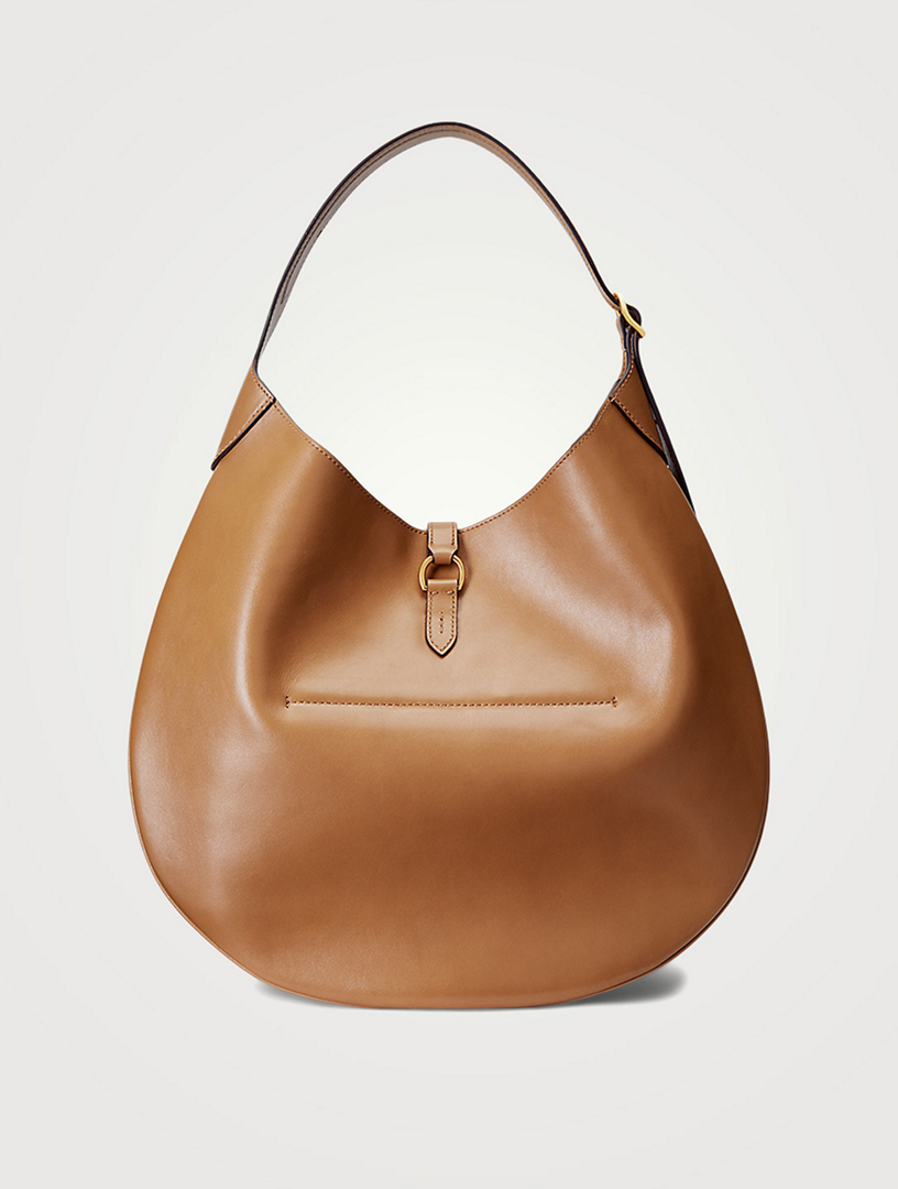 POLO RALPH LAUREN Large Polo ID Leather Shoulder Bag | Holt Renfrew
