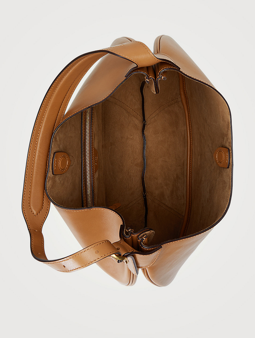 POLO RALPH LAUREN Large Polo ID Leather Shoulder Bag | Holt Renfrew
