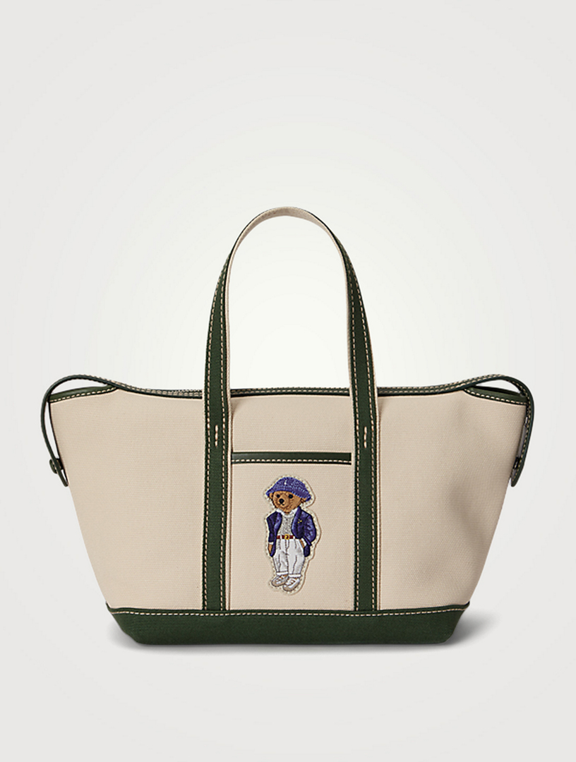 Mini Bear Canvas Tote Bag