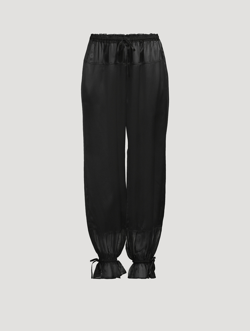 Camile Cinched Silk Pants