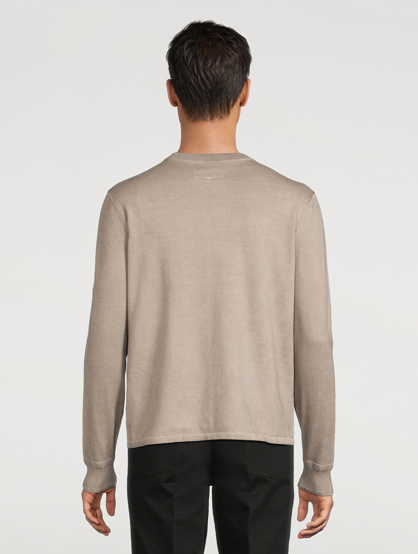 RAG & BONE Washed Cotton Henley Sweater | Holt Renfrew