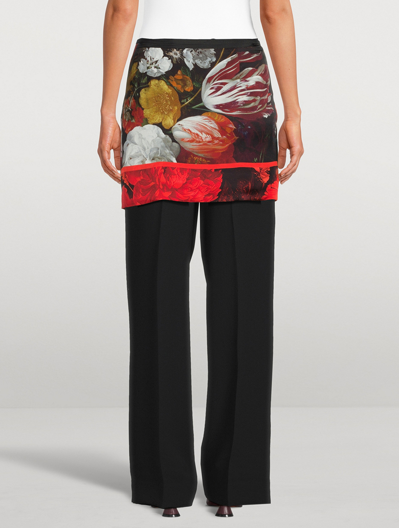 DRIES VAN NOTEN Gabrinas Printed Wrap Skirt | Holt Renfrew