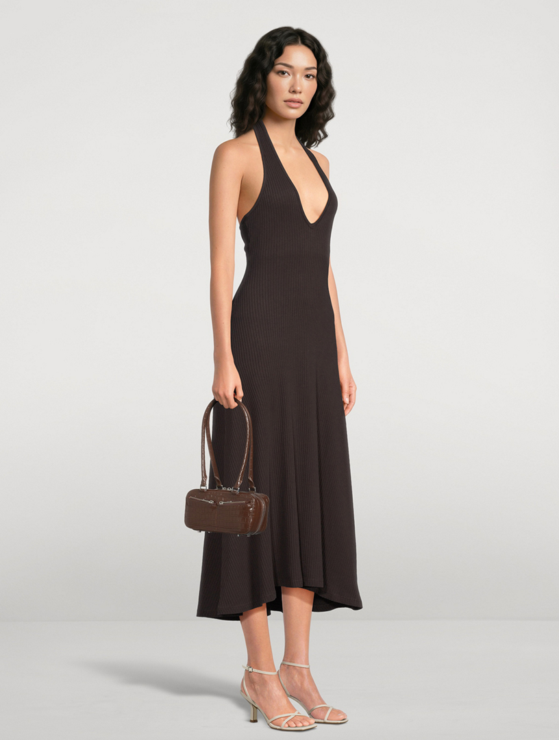 CITIZENS OF HUMANITY Mila Rib-Knit Halter Dress | Holt Renfrew