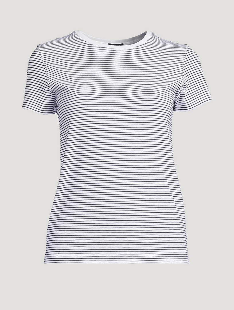 Slim T-Shirt In Mini Stripe Print
