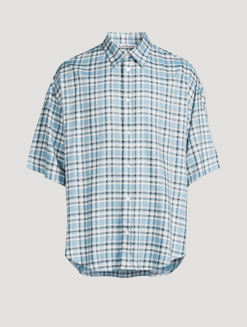 Short-Sleeve Flannel Shirt