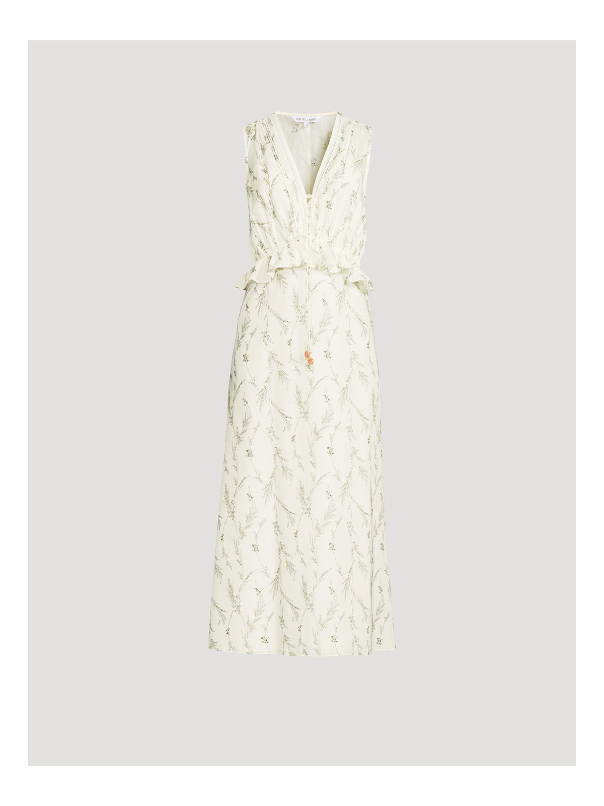 VERONICA BEARD Dominick Voile Midi Dress In Floral Print