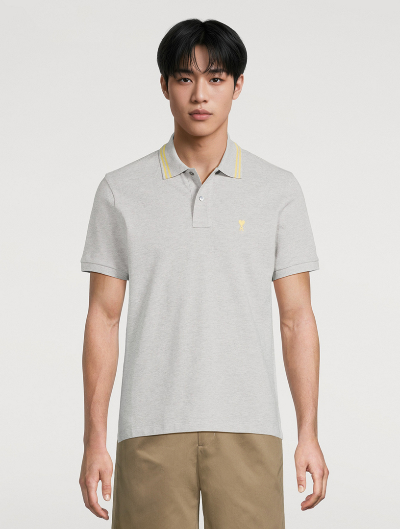 AMI PARIS Ami De Coeur Cotton Polo Shirt | Holt Renfrew